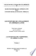 libro Les écritures De L Engagement En Amérique Latine/las Escrituras Del Compromiso En América Latina
